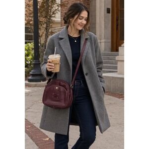 Del rio Maroon crossbody Small Purse (7X8)